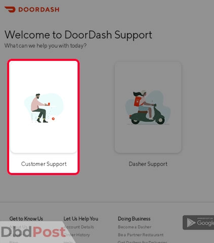 inarticle image-how to complain to doordash-Filing a complaint through mobile app method 2 step 4