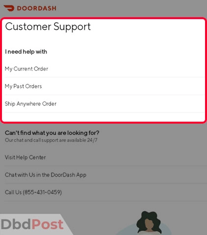 inarticle image-how to complain to doordash-Filing a complaint through mobile app method 2 step 5