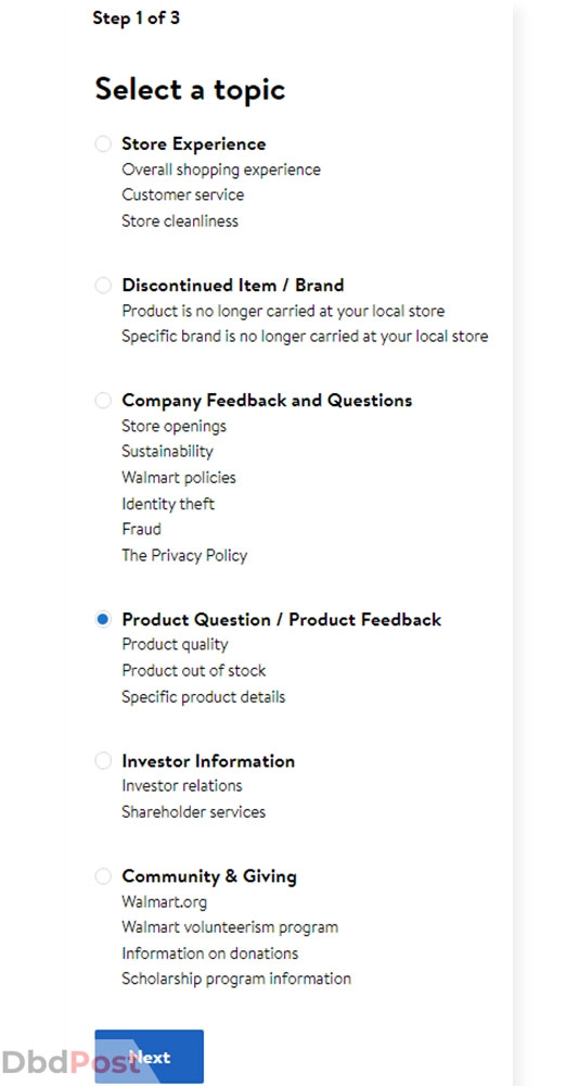 inarticle image-how to complaint to walmart-Step 3