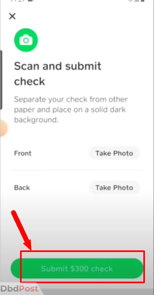 inarticle image-how to deposit a check on cash app-Step 9