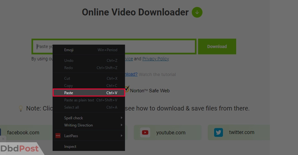 inarticle image-how to download videos from websites-Downloading on phone and computer using online video downloader tool step 2