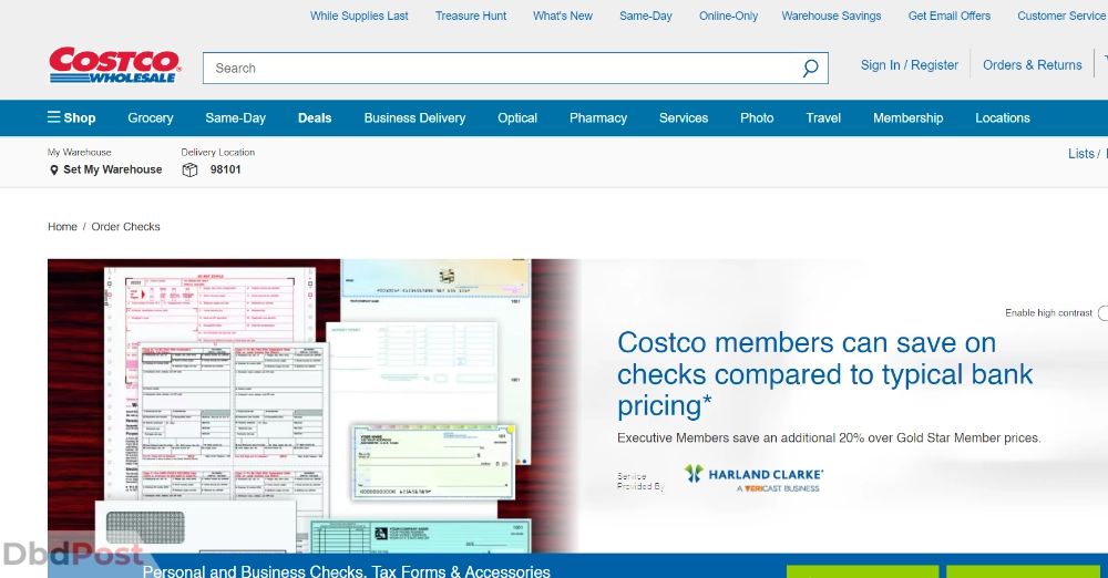 inarticle image-what is the best place to order checks online-Costco checks_ Fast check printing online
