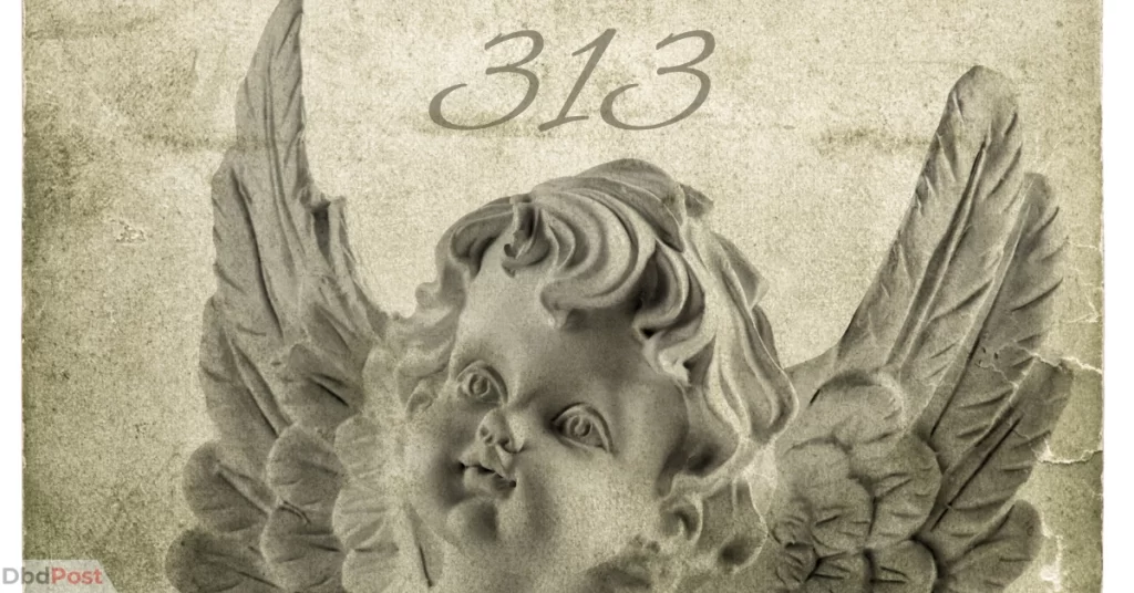 feature image-313 angel number-313 angel number illustration
