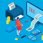How Can I Get My Tax Transcript Online Immediately feature image-how can i get my tax transcript online immediately-getting transcript through laptop illustration-01