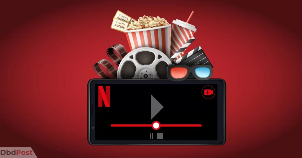 feature image-how to download movies on netflix-downloading icon with netflix logo and player illustration-01