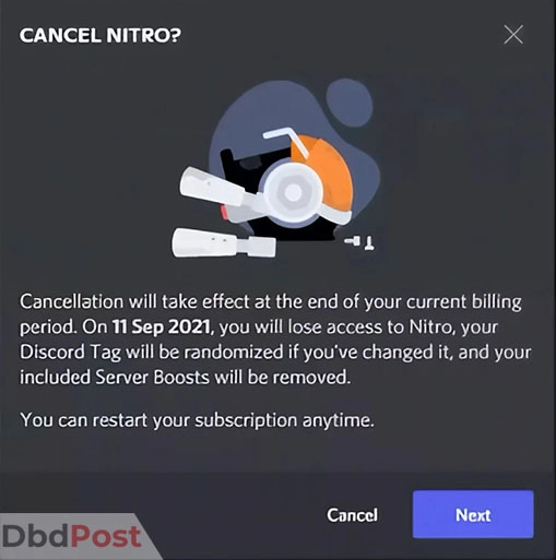 inarticle image-how to cancel discord nitro-Terminate discord Nitro account on website_desktop app step 5