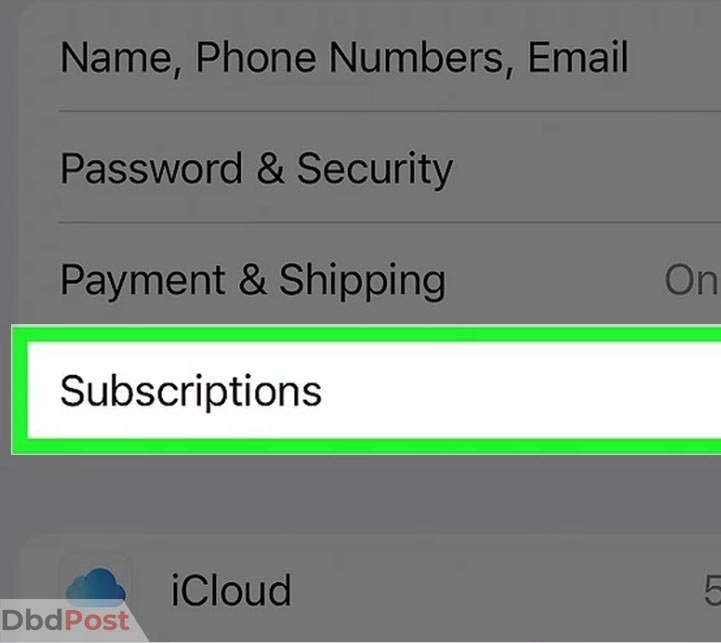 inarticle image-how to cancel grammarly-How to cancel Grammarly subscription on Apple store step 3