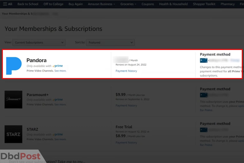 inarticle image-how to cancel pandora-Cancelling through Amazon step 3