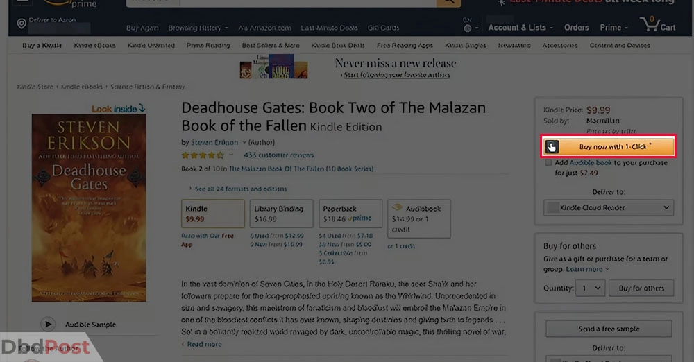 inarticle image-how to download audible books-Download books from Audible via the Amazon website step 3
