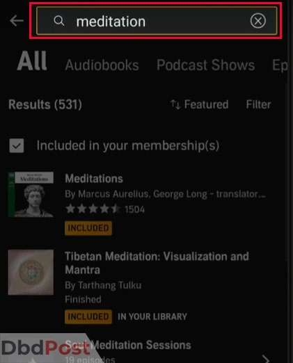 inarticle image-how to download audible books-How to download Audible books on Android and iOS devices step 3