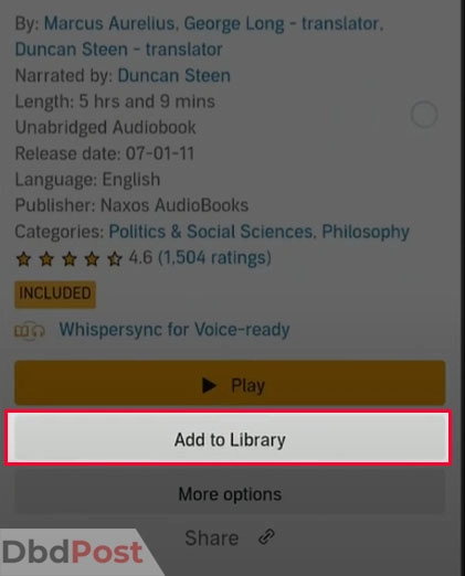 inarticle image-how to download audible books-How to download Audible books on Android and iOS devices step 4