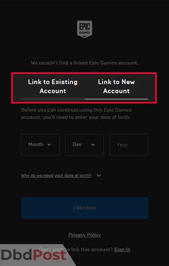 inarticle image-how to download fortnite-Creating an account and signing in step 3