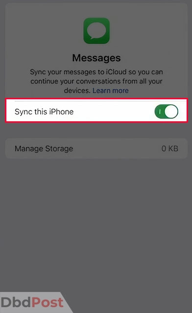 inarticle image-how to download messages from icloud-On iPhones or iPads step 5