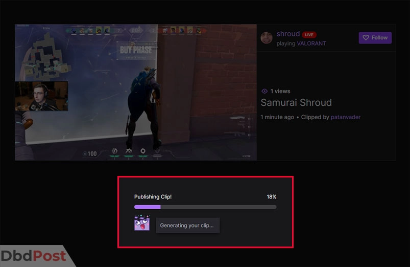 inarticle image-how to download twitch clups-How to find and create clips on Twitch step 4