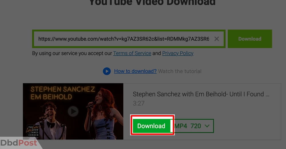 inarticle image-how to download youtube videosr-Using online downloaders step 6