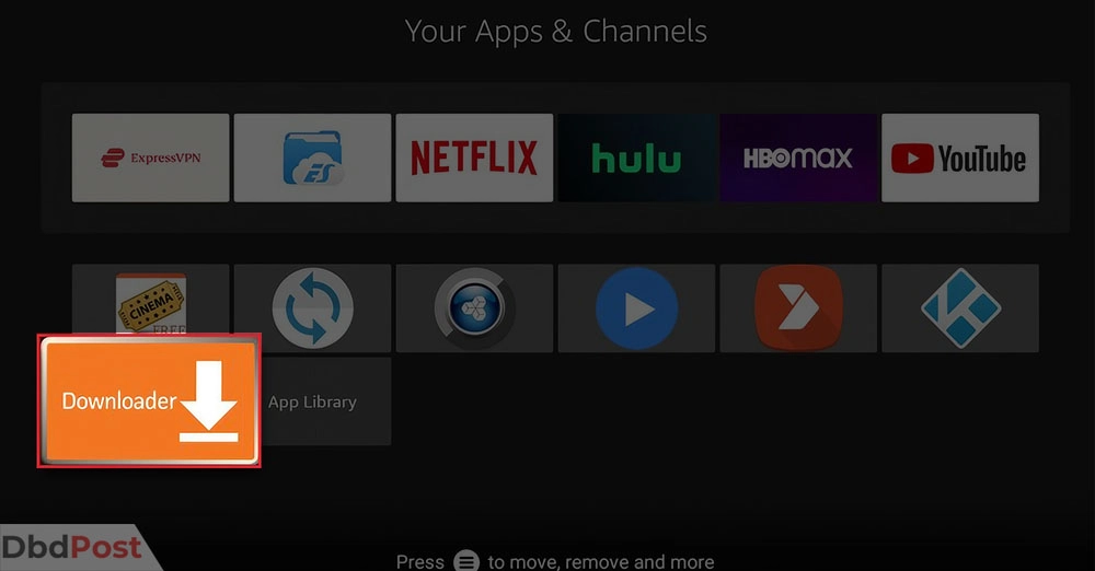 inarticle image-how to update kodi on firestick-Using the _Downloader_ app step 1