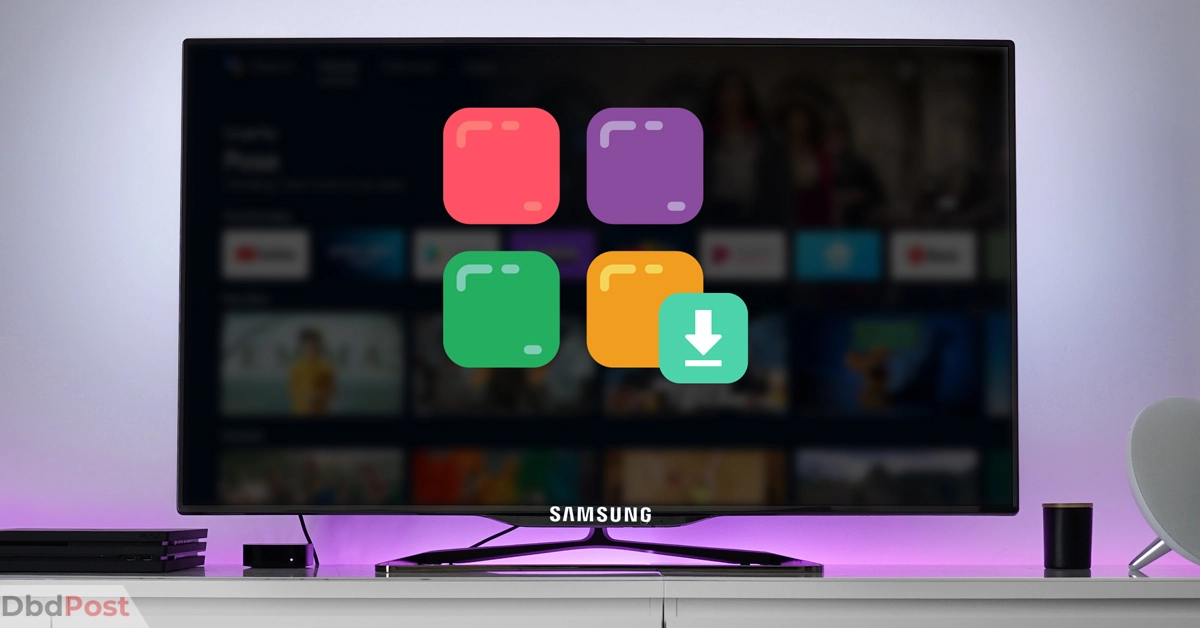 feature image-how to download apps on samsung smart tv-smart tv illustration