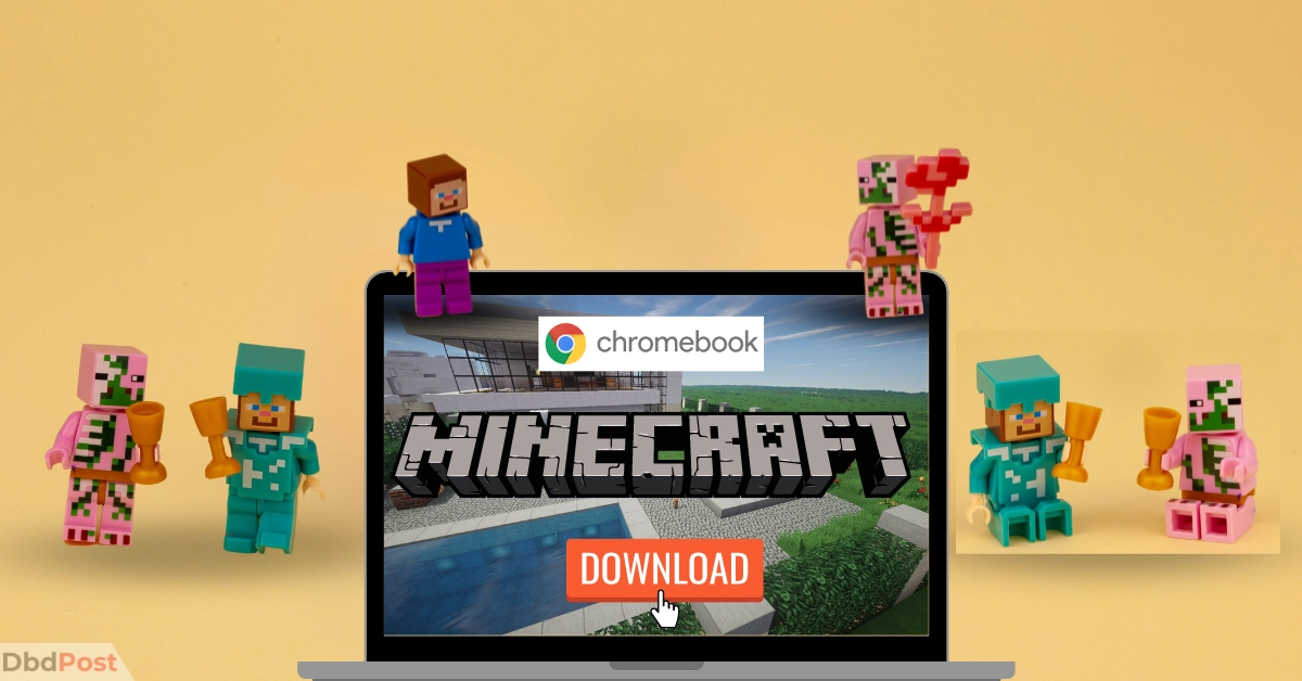 feature image-how to download minecraft on chromebook-download minecraft illustration