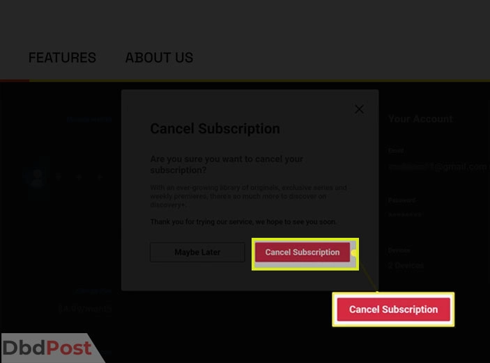 inarticle image-how to cancel discovery plus-step 8