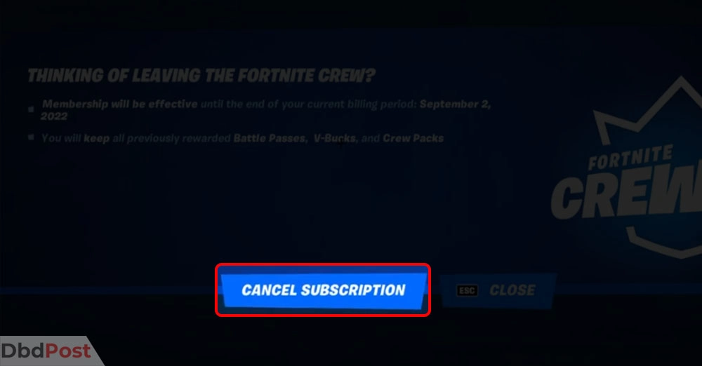 inarticle image-how to cancel fortnite crew-method 1 step 5