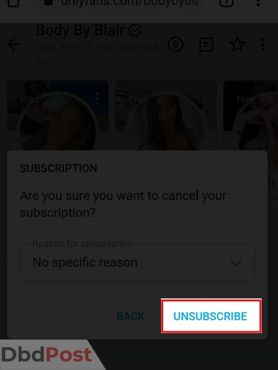 inarticle image-how to cancel onlyfans subscription-For Android devices step 5