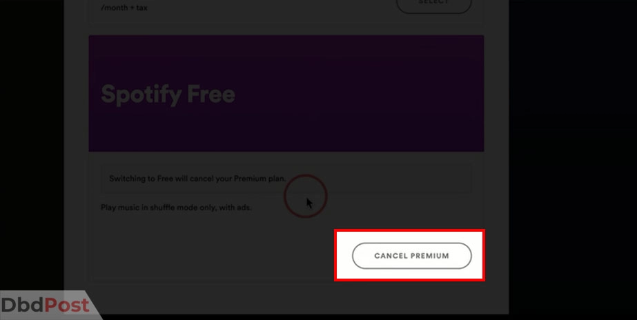 inarticle image-how to cancel spotify premium-Method 1 step 4