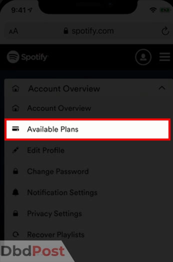 inarticle image-how to cancel spotify premium-Method 2 step 5