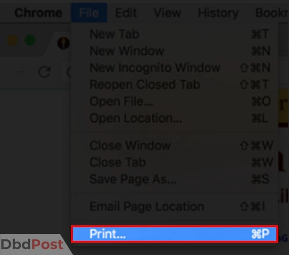 inarticle image-how to save a webpage as a pdf-Using the print function step 1