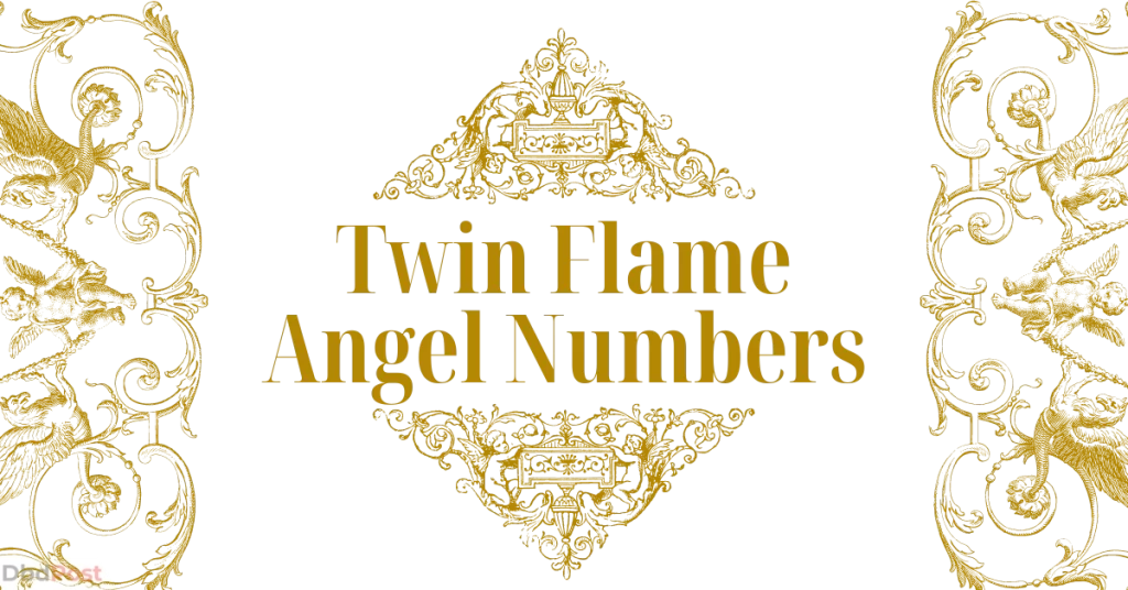 feature image-twin flame angel numbers -twin flame angel numbers illustration