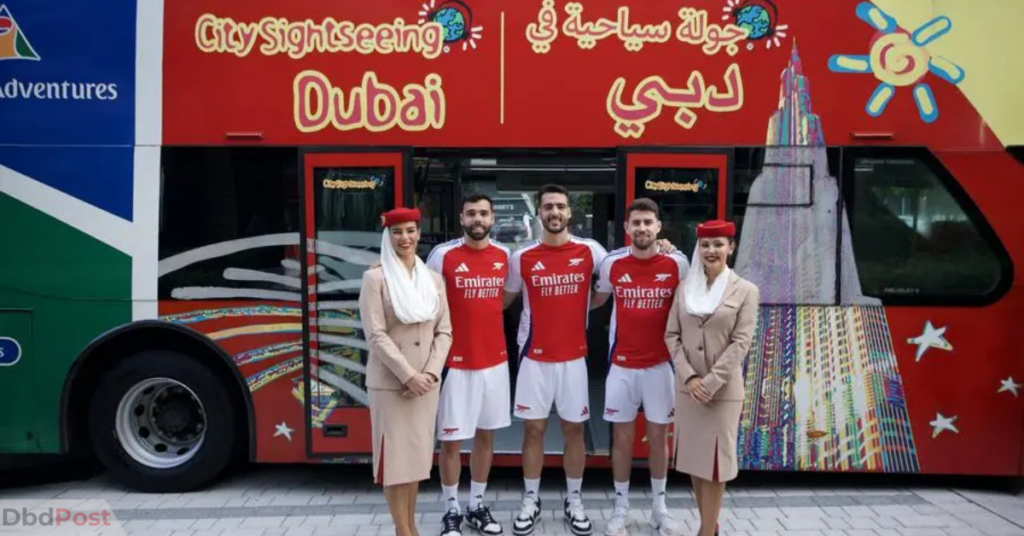 Arsenal players Dubai tour